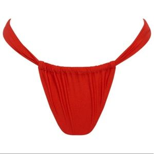 NWOT SOMERFIELD SWIM MATIRA BOTTOM - POPPY METALLIC